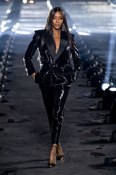 naomi campbell closing ysl|YSL At Paris Fashion Week .